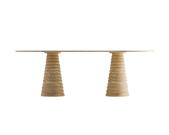 Arte Marble Traverten Yemek Masası