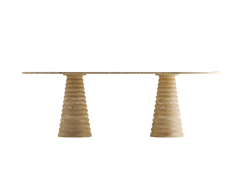 Arte Marble Traverten Yemek Masası