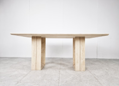 Arte Marble Traverten Yemek Masası