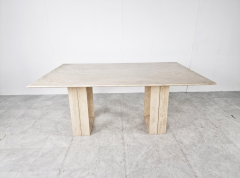 Arte Marble Traverten Yemek Masası