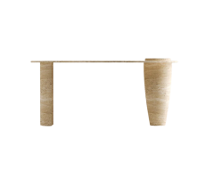 Arte Marble Traverten Yemek Masası