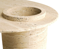 Arte Marble Traverten Yemek Masası