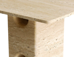 Arte Marble Traverten Yemek Masası