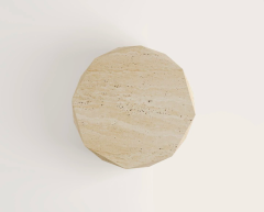 Arte Marble Traverten Orta Sehpa