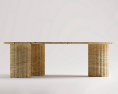 Arte Marble Traverten Orta Sehpa