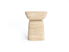 Arte Marble Traverten Yan Sehpa E