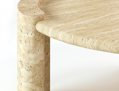 Arte Marble Traverten Orta Sehpa