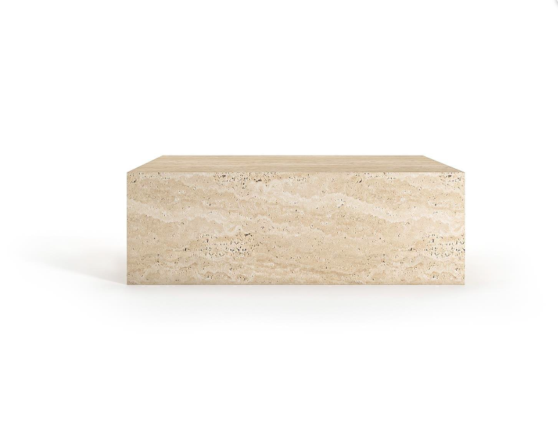 Arte Marble Traverten Orta Sehpa