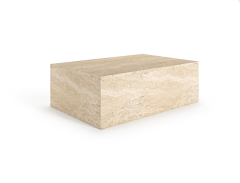 Arte Marble Traverten Orta Sehpa