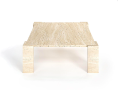 Arte Marble Traverten Orta Sehpa