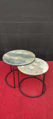 Arte Marble Afyon Tricolor Orta Sehpa