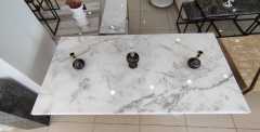 Arte Marble Muğla White Mermer Ayaklı Yemek Masası