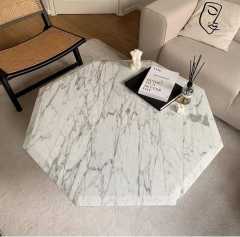 Arte Marble Carrara Mermer Ayak Orta Sehpa