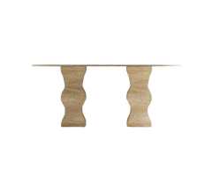 Arte Marble Traverten Yemek Masası
