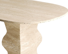 Arte Marble Traverten Yemek Masası