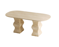 Arte Marble Traverten Yemek Masası