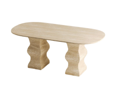 Arte Marble Traverten Yemek Masası