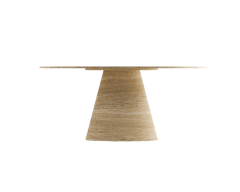 Arte Marble Traverten Yemek Masası
