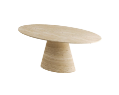 Arte Marble Traverten Yemek Masası