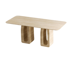 Arte Marble Traverten Yemek Masası