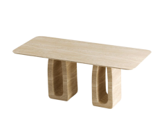 Arte Marble Traverten Yemek Masası