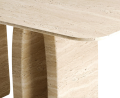 Arte Marble Traverten Yemek Masası