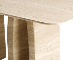 Arte Marble Traverten Yemek Masası