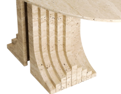 Arte Marble Traverten Yemek Masası