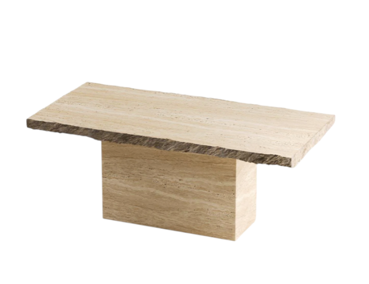 Arte Marble Traverten Yemek Masası