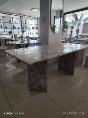 Arte Marble Latte Mermer Yemek Masası