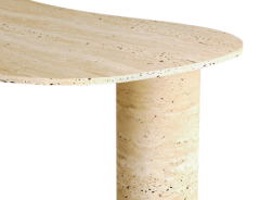 Arte Marble Traverten Yemek Masası