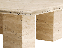 Arte Marble Traverten Orta Sehpa