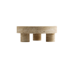 Arte Marble Traverten Orta Sehpa