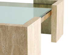 Arte Marble Traverten Orta Sehpa