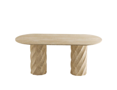 Arte Marble Traverten Yemek Masası