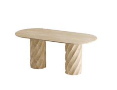 Arte Marble Traverten Yemek Masası