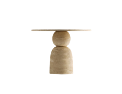 Arte Marble Traverten Yemek Masası
