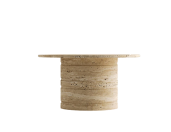 Arte Marble Traverten Orta Sehpa