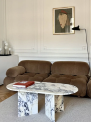Arte Marble Calacatta Viola Mermer Orta Sehpa