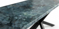 Arte Marble Maxton Lemurian Blue Porselen Yemek Masası