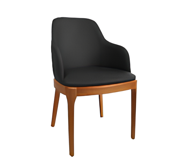 SUN KOLLU AHŞAP AYAKLI SANDALYE