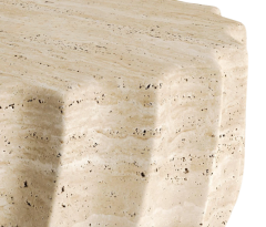 Arte Marble Traverten Yan Sehpa