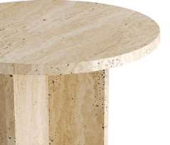Arte Marble Traverten Yan Sehpa
