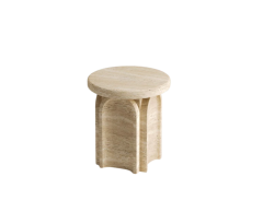 Arte Marble Traverten Yan Sehpa