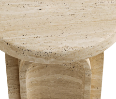 Arte Marble Traverten Yan Sehpa