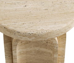 Arte Marble Traverten Yan Sehpa