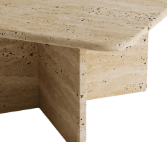 Arte Marble Traverten Orta Sehpa
