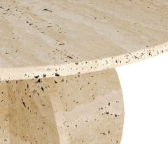 Arte Marble Traverten Orta Sehpa
