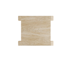 Arte Marble Traverten Orta Sehpa