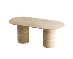 Arte Marble Traverten Yemek Masası